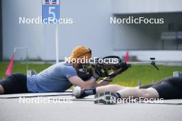 04.06.2023, Ruhpolding, Germany (GER): Dajan Danuser (SUI) - Biathlon summer training, Ruhpolding (GER). www.nordicfocus.com. © Reiter/NordicFocus. Every downloaded picture is fee-liable.