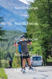 22.09.2023, Bessans, France (FRA): Antonin Guigonnat (FRA) - Biathlon training, Bessans (FRA). www.nordicfocus.com. © Authamayou/NordicFocus. Every downloaded picture is fee-liable.