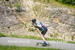 04.06.2023, Ruhpolding, Germany (GER): Gion Stalder (SUI) - Biathlon summer training, Ruhpolding (GER). www.nordicfocus.com. © Reiter/NordicFocus. Every downloaded picture is fee-liable.