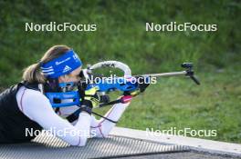 06.10.2023, Lavaze (ITA):  Franziska Preuss (GER) - Biathlon summer training, Lavaze (ITA). www.nordicfocus.com. © Vanzetta/NordicFocus. Every downloaded picture is fee-liable.