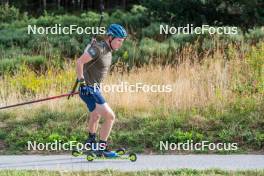 06.09.2023, Font-Romeu, France (FRA): Sebastian Samuelsson (SWE) - Biathlon training, Font-Romeu (FRA). www.nordicfocus.com. © Authamayou/NordicFocus. Every downloaded picture is fee-liable.