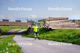 08.06.2023, Lavaze, Italy (ITA): Oskar Brandt (SWE) - Biathlon summer training, Lavaze (ITA). www.nordicfocus.com. © Barbieri/NordicFocus. Every downloaded picture is fee-liable.