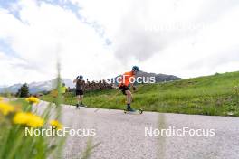 11.06.2023, Lavaze, Italy (ITA): Sebastian Samuelsson (SWE), Jesper Nelin (SWE), (l-r)  - Biathlon summer training, Lavaze (ITA). www.nordicfocus.com. © Barbieri/NordicFocus. Every downloaded picture is fee-liable.