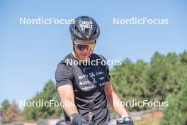 23.08.2023, Font-Romeu, France (FRA): Emilien Jacquelin (FRA) - Biathlon training, Font-Romeu (FRA). www.nordicfocus.com. © Authamayou/NordicFocus. Every downloaded picture is fee-liable.