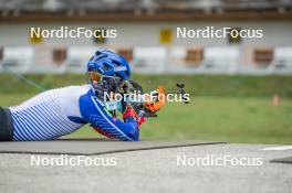 23.09.2023, Bessans, France (FRA): Oscar Lombardot (FRA) - Biathlon training, Bessans (FRA). www.nordicfocus.com. © Authamayou/NordicFocus. Every downloaded picture is fee-liable.