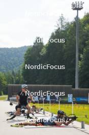 04.06.2023, Ruhpolding, Germany (GER): Niklas Hartweg (SUI) - Biathlon summer training, Ruhpolding (GER). www.nordicfocus.com. © Reiter/NordicFocus. Every downloaded picture is fee-liable.