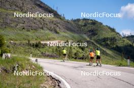 11.06.2023, Lavaze, Italy (ITA): Hanna Oeberg (SWE), Anna Magnusson (SWE), Johanna Skottheim (SWE), (l-r)  - Biathlon summer training, Lavaze (ITA). www.nordicfocus.com. © Barbieri/NordicFocus. Every downloaded picture is fee-liable.