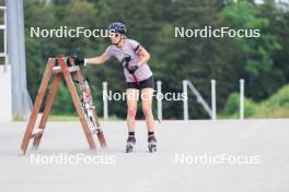 04.07.2023, Premanon, France (FRA): Chloe Chevalier (FRA) - Biathlon summer training, La Premanon (FRA). www.nordicfocus.com. © Manzoni/NordicFocus. Every downloaded picture is fee-liable.