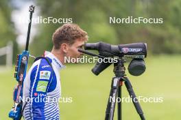 31.05.2023, Col Bayard, France (FRA): Fabien Claude (FRA) - Biathlon summer training, Col Bayard (FRA). www.nordicfocus.com. © Thibaut/NordicFocus. Every downloaded picture is fee-liable.