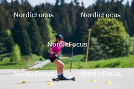 01.06.2023, La Feclaz, France (FRA): Gilonne Guigonnat (FRA) - Biathlon summer training, La Feclaz (FRA). www.nordicfocus.com. © Joly/NordicFocus. Every downloaded picture is fee-liable.