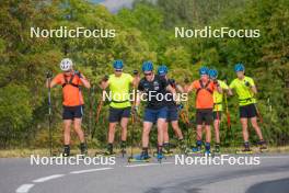 3.09.2023, Font-Romeu, France (FRA): Oskar Brandt, Sebastian Samuelsson (SWE), (l-r) - Biathlon training, Font-Romeu (FRA). www.nordicfocus.com. © Authamayou/NordicFocus. Every downloaded picture is fee-liable.