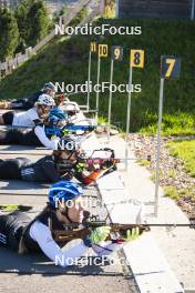 06.10.2023, Lavaze (ITA):  Franziska Preuss (GER), Janina Hettich Walz  (GER), (l-r)  - Biathlon summer training, Lavaze (ITA). www.nordicfocus.com. © Vanzetta/NordicFocus. Every downloaded picture is fee-liable.