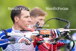 31.05.2023, Col Bayard, France (FRA): Quentin Fillon Maillet (FRA) - Biathlon summer training, Col Bayard (FRA). www.nordicfocus.com. © Thibaut/NordicFocus. Every downloaded picture is fee-liable.