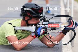 04.07.2023, Premanon, France (FRA): Quentin Fillon Maillet (FRA) - Biathlon summer training, La Premanon (FRA). www.nordicfocus.com. © Manzoni/NordicFocus. Every downloaded picture is fee-liable.