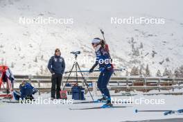 03.11.2023, Bessans, France (FRA): Gilonne Guigonnat (FRA) - Biathlon training, Bessans (FRA). www.nordicfocus.com. © Authamayou/NordicFocus. Every downloaded picture is fee-liable.