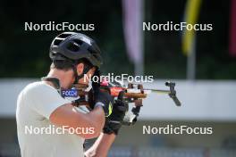 08.08.2023, Ruhpolding, Germany (GER): Tommaso Giacomel (ITA) - Biathlon summer training, Ruhpolding (GER). www.nordicfocus.com. © Reiter/NordicFocus. Every downloaded picture is fee-liable.