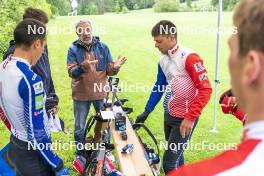 31.05.2023, Col Bayard, France (FRA): Jean-Pierre Amat (FRA), Olympic Champion and shooting coach Team France - Biathlon summer training, Col Bayard (FRA). www.nordicfocus.com. © Thibaut/NordicFocus. Every downloaded picture is fee-liable.