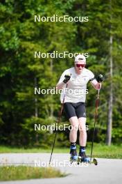 04.06.2023, Ruhpolding, Germany (GER): Sebastian Stalder (SUI) - Biathlon summer training, Ruhpolding (GER). www.nordicfocus.com. © Reiter/NordicFocus. Every downloaded picture is fee-liable.