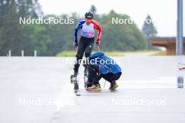 05.07.2023, Premanon, France (FRA): Quentin Fillon Maillet (FRA) - Biathlon summer training, Premanon (FRA). www.nordicfocus.com. © Manzoni/NordicFocus. Every downloaded picture is fee-liable.