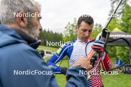 31.05.2023, Col Bayard, France (FRA): Quentin Fillon Maillet (FRA) - Biathlon summer training, Col Bayard (FRA). www.nordicfocus.com. © Thibaut/NordicFocus. Every downloaded picture is fee-liable.