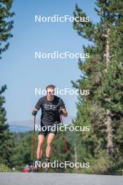 23.08.2023, Font-Romeu, France (FRA): Emilien Jacquelin (FRA) - Biathlon training, Font-Romeu (FRA). www.nordicfocus.com. © Authamayou/NordicFocus. Every downloaded picture is fee-liable.