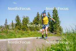 17.06.2023, Lavaze, Italy (ITA): Sebastian Samuelsson (SWE) - Biathlon summer training, Lavaze (ITA). www.nordicfocus.com. © Barbieri/NordicFocus. Every downloaded picture is fee-liable.