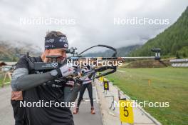 23.09.2023, Bessans, France (FRA): Eric Perrot - Biathlon training, Bessans (FRA). www.nordicfocus.com. © Authamayou/NordicFocus. Every downloaded picture is fee-liable.