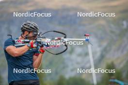21.09.2023, Bessans, France (FRA): Emilien Claude (FRA) - Biathlon training, Bessans (FRA). www.nordicfocus.com. © Authamayou/NordicFocus. Every downloaded picture is fee-liable.