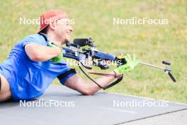 04.07.2023, Premanon, France (FRA): Emilien Jacquelin (FRA) - Biathlon summer training, La Premanon (FRA). www.nordicfocus.com. © Manzoni/NordicFocus. Every downloaded picture is fee-liable.