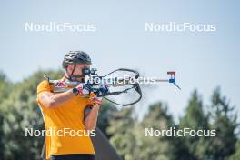 23.08.2023, Font-Romeu, France (FRA): Emilien Claude (FRA) - Biathlon training, Font-Romeu (FRA). www.nordicfocus.com. © Authamayou/NordicFocus. Every downloaded picture is fee-liable.