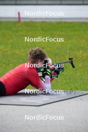 04.06.2023, Ruhpolding, Germany (GER): Sebastian Stalder (SUI) - Biathlon summer training, Ruhpolding (GER). www.nordicfocus.com. © Reiter/NordicFocus. Every downloaded picture is fee-liable.