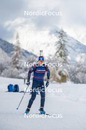 03.11.2023, Bessans, France (FRA): Antonin Guigonnat (FRA) - Biathlon training, Bessans (FRA). www.nordicfocus.com. © Authamayou/NordicFocus. Every downloaded picture is fee-liable.