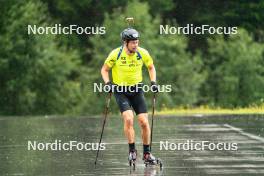 28.08.2023, Obertilliach, Austria (AUT): Sturla Holm Laegreid (NOR) - Biathlon summer training, Obertilliach (AUT). www.nordicfocus.com. © Barbieri/NordicFocus. Every downloaded picture is fee-liable.