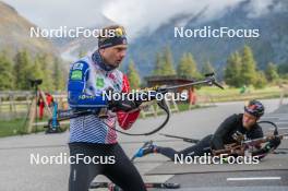 23.09.2023, Bessans, France (FRA): Emilien Jacquelin (FRA) - Biathlon training, Bessans (FRA). www.nordicfocus.com. © Authamayou/NordicFocus. Every downloaded picture is fee-liable.
