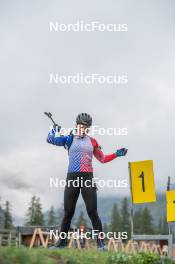 23.09.2023, Bessans, France (FRA): Sophie Chauveau (FRA) - Biathlon training, Bessans (FRA). www.nordicfocus.com. © Authamayou/NordicFocus. Every downloaded picture is fee-liable.