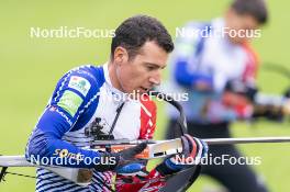 31.05.2023, Col Bayard, France (FRA): Quentin Fillon Maillet (FRA) - Biathlon summer training, Col Bayard (FRA). www.nordicfocus.com. © Thibaut/NordicFocus. Every downloaded picture is fee-liable.