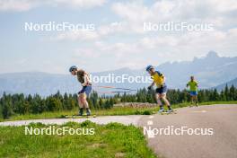 17.06.2023, Lavaze, Italy (ITA): Martin Ponsiluoma (SWE), Sebastian Samuelsson (SWE), (l-r)  - Biathlon summer training, Lavaze (ITA). www.nordicfocus.com. © Barbieri/NordicFocus. Every downloaded picture is fee-liable.