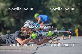 23.08.2023, Font-Romeu, France (FRA): Caroline Colombo (FRA) - Biathlon training, Font-Romeu (FRA). www.nordicfocus.com. © Authamayou/NordicFocus. Every downloaded picture is fee-liable.