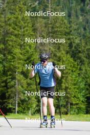 04.06.2023, Ruhpolding, Germany (GER): Gion Stalder (SUI) - Biathlon summer training, Ruhpolding (GER). www.nordicfocus.com. © Reiter/NordicFocus. Every downloaded picture is fee-liable.