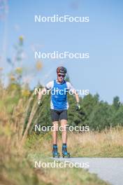 23.08.2023, Font-Romeu, France (FRA): Tero Seppälä (FIN) - Biathlon training, Font-Romeu (FRA). www.nordicfocus.com. © Authamayou/NordicFocus. Every downloaded picture is fee-liable.