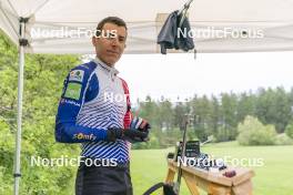 31.05.2023, Col Bayard, France (FRA): Quentin Fillon Maillet (FRA), Quentin Fillon Maillet (FRA) - Biathlon summer training, Col Bayard (FRA). www.nordicfocus.com. © Thibaut/NordicFocus. Every downloaded picture is fee-liable.