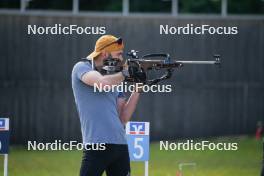 04.06.2023, Ruhpolding, Germany (GER): Dajan Danuser (SUI) - Biathlon summer training, Ruhpolding (GER). www.nordicfocus.com. © Reiter/NordicFocus. Every downloaded picture is fee-liable.