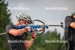 26.08.2023, Font-Romeu, France (FRA): Fabien Claude (FRA) - Biathlon training, Font-Romeu (FRA). www.nordicfocus.com. © Authamayou/NordicFocus. Every downloaded picture is fee-liable.