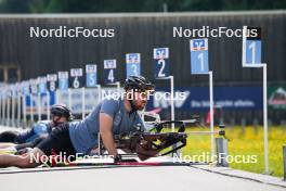 04.06.2023, Ruhpolding, Germany (GER): Dajan Danuser (SUI) - Biathlon summer training, Ruhpolding (GER). www.nordicfocus.com. © Reiter/NordicFocus. Every downloaded picture is fee-liable.