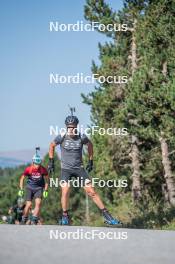 23.08.2023, Font-Romeu, France (FRA): Antonin Guigonnat (FRA) - Biathlon training, Font-Romeu (FRA). www.nordicfocus.com. © Authamayou/NordicFocus. Every downloaded picture is fee-liable.