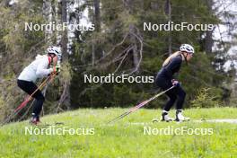 19.05.2023, Lenzerheide, Switzerland (SUI): Lydia Hiernickel (SUI), Lena Haecki Gross (SUI), (l-r) - Biathlon summer training, Lenzerheide (SUI). www.nordicfocus.com. © Manzoni/NordicFocus. Every downloaded picture is fee-liable.