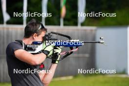 10.08.2023, Ruhpolding, Germany (GER): Didier Bionaz (ITA) - Biathlon summer training, Ruhpolding (GER). www.nordicfocus.com. © Reiter/NordicFocus. Every downloaded picture is fee-liable.
