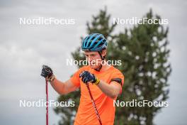 12.09.2023, Font-Romeu, France (FRA): Sebastian Samuelsson (SWE) - Biathlon training, Font-Romeu (FRA). www.nordicfocus.com. © Authamayou/NordicFocus. Every downloaded picture is fee-liable.