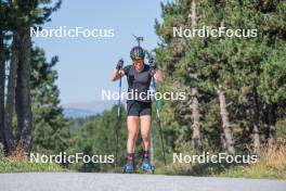 23.08.2023, Font-Romeu, France (FRA): Sophie Chauveau (FRA) - Biathlon training, Font-Romeu (FRA). www.nordicfocus.com. © Authamayou/NordicFocus. Every downloaded picture is fee-liable.