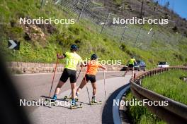 11.06.2023, Lavaze, Italy (ITA): Johanna Skottheim (SWE), Anna Magnusson (SWE), Hanna Oeberg (SWE), (l-r)  - Biathlon summer training, Lavaze (ITA). www.nordicfocus.com. © Barbieri/NordicFocus. Every downloaded picture is fee-liable.